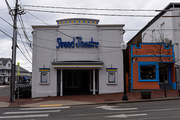 The Strand Theatre front before renovation. (April 27, 2015)
