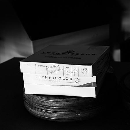 Week 1: Old film reel box and canister (April 23, 2015)