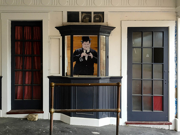 Ollie overseeing entrance redecorations. (May 26, 2015)