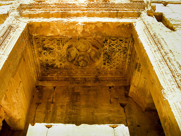 17. Temple of Bel (destroyed) - cella interior North adyton ceiling detail