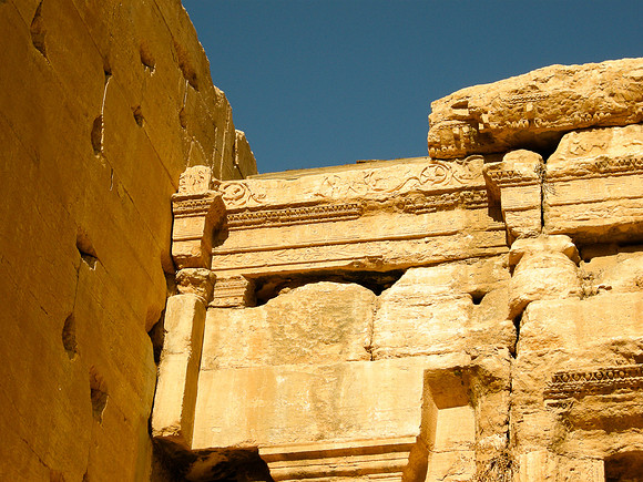 16. Temple of Bel (destroyed) - cella interior North wall detail