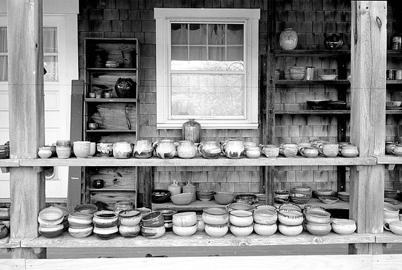 Porch of Chilmark Pottery, West Tisbury, MA