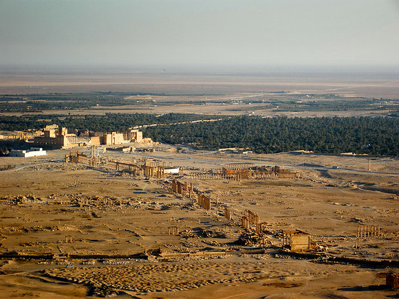 1. Palmyra overview - destroyed structures top left