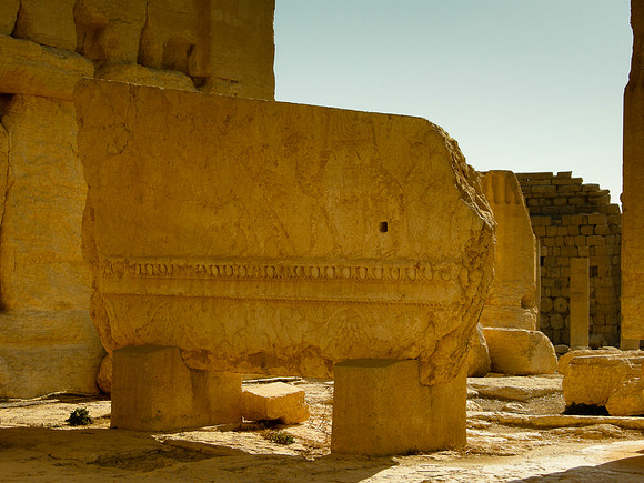 14. Temple of Bel (destroyed) - stonework near cella