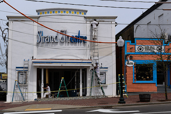 Week 4: May 15, 2015: Facade being repainted