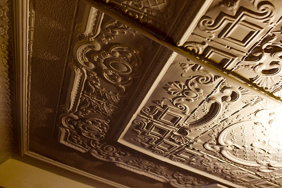 Week 1: Original ceiling as installed throughout theater.