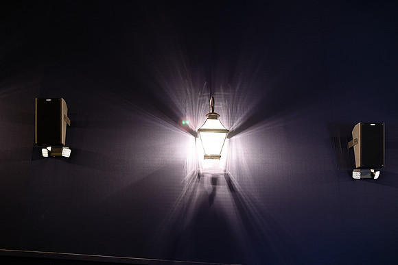 New wall light and speakers. (May 27, 2015)